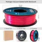 Geeetech Silk PLA Filament 1.75mm, Metal-Like Shiny Silk Rose Pink 3D Filament 1kg (2.2lbs) 1 Spool, Dimensional Accuracy +/- 0.02 mm, Fit Most FDM Printer (Magenta)
