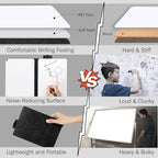 8.4" x 6" Portable White Board Dry Erase Notebook, PU Leather Shell Double Sided Folding Whiteboards with 3 Pens, Small Travel Dry Erase Board for Study, Meeting, Planning,doodling,Gift for Child