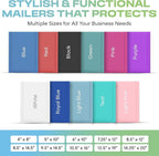 White Poly Bubble Mailers 8.5x12 inch #2 | Self Seal Padded Envelopes | Cushioned Bubble Mailer | Usable Size 8.5x11 | WaterProof | Lightweight mailing Shipping Bags | US Made | 100 Pack Bulk