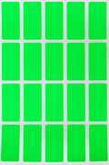 Royal Green Rectangle Folder File Labels 1.57 inch x 0.75 inch - Neon Green Color Coding Stickers (40mm x 19mm) - 300 Pack