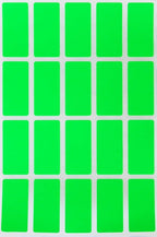 Royal Green Rectangle Folder File Labels 1.57 inch x 0.75 inch - Neon Green Color Coding Stickers (40mm x 19mm) - 300 Pack