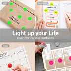 1 Inch Circle Dot Stickers 4000PCS Color Coding Thermal Labels Dots Writable Printable Small Round Stickers for Office, Classroom, Inventory, Garage, Organizing Storage, 4 Colors Mixed Color