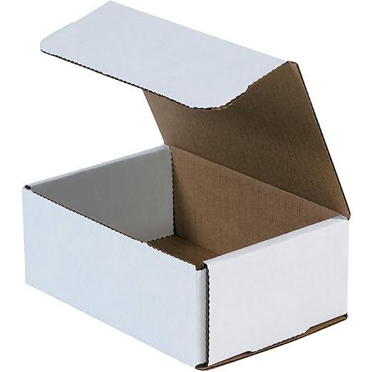 Box USA BMRX5X 6 1/2"L x 4 1/2"W x 2 1/2"H, White (Pack of 50)