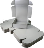 15 Pcs 6 x 6 x 2 inches Corrugated Cardboard Gift Boxes Recyclable Shipping Boxes for Mailing & Holidays, Wedding, Birthday, Gifts Packaging (Silver 6 x 6 x 2")