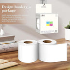 PARLAIM 3x5 inch Rectangle Color Code Stickers, 1000PCS 4 Rolls Square Adhesive Inventory Label, White