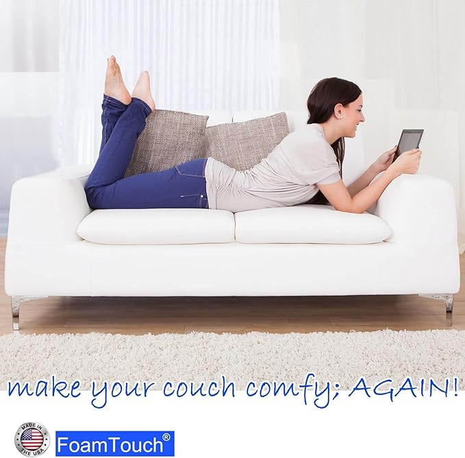 FoamTouch Upholstery Foam Cushion High Density 4'' Height x 30'' Width x 72'' Length