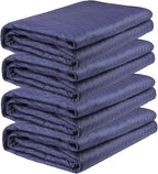 4 Pack Moving Blankets Heavy Duty 80"x72" Quilted Packing Blankets for Moving Furniture Padded Shipping Furniture Mover Blue