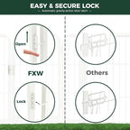 FXW Rollick Unleashed Dog Playpen for Indoor, Yard, RV Camping, 24 inch 8 Panels for Small and Puppy Dogs, White│Patented