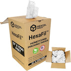 HexcelPack HexaFil Honeycomb Packing Paper - Eco-Friendly, Sustainable Filler for Shipping and Moving, Cushioned Packing Material in Dispenser Box, Alternative to Bubble Wrap - White, 12" x 1700'