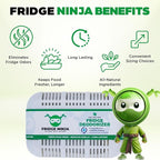 XL Pack of Refrigerator Deodorizer Odor Eliminator – Better than Baking Soda - Refrigerator and Fridge Smell Eliminator – Freezer Deodorizer Odor Eliminator for Refrigerators, Coolers, and Lunch Boxes