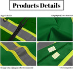 Safety Vest Reflective High Visibility with 5 Pockets ＆Zipper Class 2 Adult Unisex Construction Security Workwear