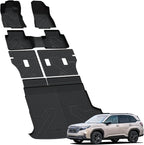 LASFIT Floor Mats & Backrest & Cargo Mats for Subaru Forester 2025 (Fit Hybrid, Not for Gas), All Weather TPE Custom Fit Easy Clean for Forester 2025 Car Accessories Trunk Liners