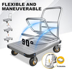 Folding Platform cart Dolly cart Push Cart Dolly Moving Platform (Big 36X24INCH 2000LBS)