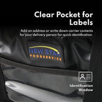 New Star Foodservice 1028690 Commercial Quality Insulated Food Delivery Bag Full-Size, (21.5" W x 11" H x 12.5" D), Black