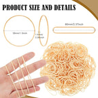 Marspark Rubber Bands Bulk Elastic Rubber Bands 5 lb File Folder Strong Elastic for Office Home Supply Crafts (Size 16)