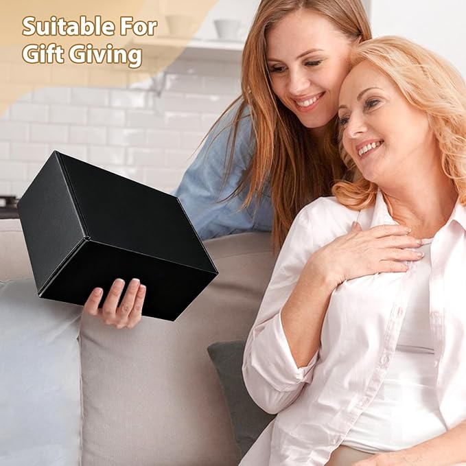 9x6x4 inches Shipping Boxes Set of 25, Small Corrugated Cardboard Box, Literature Mailer, Gift Boxes (Black, 9x6x4)