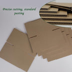 4x4x4 Inches Shipping Boxes Set of 40, Brown Corrugated Cardboard Box Literature Mailer for Packing Small Business