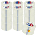 3" Heavy Duty Packing Tape, 18 Rolls, Clear, 3" Core, Total 990Y, Clear, 2.5 mil, 3 in x 55 Yards, Refill for Packaging and Shipping(3" Width, not 2" Width)
