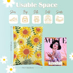 Metronic Poly Mailers 14.5x19 Inch Shipping Bags for Clothes,Self Adhesive Shipping Envelopes for Small Business,Waterproof Mailers Poly Bags for Shipping,Packaging Mailing Bags Sunflower 50pc