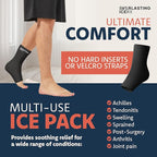 Ankle Ice Pack Wrap for Swelling, Reusable Foot Ice Pack Wrap - Cold Compression Therapy for Pain Relief, Plantar Fasciitis, Sprained Ankles, Achilles Tendonitis Relief