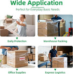 Stretch Wrap Roll - Heavy Duty Industrial Strength 18inch 1500ft,Clear Cling Shrink Wrap Roll 70 Gauge - Ideal for Furniture, Moving, Shipping, and Pallet Packing -4pack