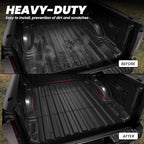 Lasfit Truck Bed Mat for Chevrolet Chevy Colorado/GMC Canyon 2015-2022, Only Fit 5FT Bed, Vehicle Bed Mat Custom Fit Flush All Weather Protection TPE Pickup Car Bed Liner