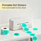 2 inch Dot Stickers Labels Circle Garage Sale Sticker 750Pcs Round Thermal Printer Stickers Printable Writable Price Labels for Yard Sale, Watercolor Green