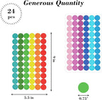 SallyFashion 1440PCS 3/4 inch Colored Round Coding Dot Labels, 8 Color Polka Circle Label Stickers for Toddler Student Classroom, Garage Sales, Papers
