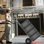 Large Wheel Hand Truck/Two Wheel Appliance Dolly Cart with 2 Straps / 600lb Load/Heavy Duty/for Equipment/Furniture/Electrical Appliances/Large Cartons/Warehouse