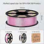 Geeetech Purple Silk PLA Filament 1.75mm for 3D Printer, Metal-Like Shiny 3D Filament 1kg (2.2lbs) 1 Spool, Dimensional Accuracy +/- 0.02 mm, Metallic Purple