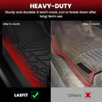 LASFIT Floor Mats for Hyundai Santa Cruz 2026 2025 2024 2023 2022, Custom Fit TPE All Weather Floor Liners 1st & 2nd Row Car Mats Accessoires for Hyundai Santa Cruz 2022-2026, Black