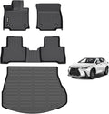 AIPOIL® Floor Mats & Cargo Liner Set for 2022-2025 2026 Lexus NX Hybrid (Include Plug-in) All Weather Protection TPE Anti-Slip Automotive Full Set Custom Car Mats Accessories - Black