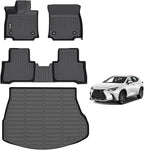 AIPOIL® Floor Mats & Cargo Liner Set for 2022-2025 2026 Lexus NX Hybrid (Include Plug-in) All Weather Protection TPE Anti-Slip Automotive Full Set Custom Car Mats Accessories - Black
