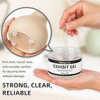 Falling in Art Exhibit Gel for Museum Exhibits, Removable Clear Exhibit Gel, Antiques, Ceramic and Figures, 4 Oz