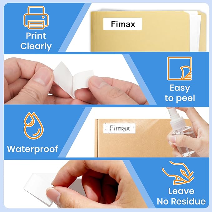 Compatible Address Labels Replacement for Brother DK-11204/DK-1204(0.66" X2.1”) Die-Cut All Purpose Shipping Barcode Label Use with Brother QL Label Printers 12 Rolls 4800 PCS