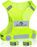 Reflective Vest Running Gear,Lightweight Reflective Safety Vests with Arm Bands