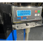 SellEton SL-700-2x2-10K 24" x 24" (2' x 2') Industrial Floor Scale with Capacity of 10,000 lbs 1 lb - Black