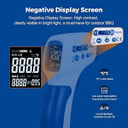 Ring Laser DS20:1 Infrared Thermometer Temperature Gun with Meat,Thermal Gun with Adjustable Emissivity&High/Low Alarm,±1% Accuracy,-58~1832℉ IR Temp Gun with Reverse Display for Food HVAC