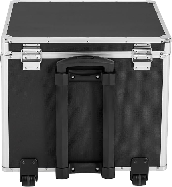 Rolling File Box Document Box with Lock Wheels Multi-Layer Water-Resistant Large Portable Home Filing Cabinet for Hanging Folders 19.2 x 15 x 16inch