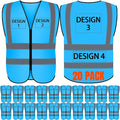 BeautyWill Custom Logo Safety Vest S,M,L,XL,2XL,3XL,4XL Personalized Safety Vest High Visibility Apparel