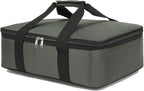 Insulated Casserole Carrier Bag - Large Portable Hot and Cold Food Storage Tote with Handles Thermal Bag for Parties, Picnics, Camping, Travel,Fits 9"x13" Baking Dish,Army Green