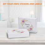 HORLIMER 11x8x2 Shipping Boxes Set of 30, White Corrugated Cardboard Mailer Box for Packing Small Business