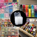 6 Pack Organizer Box with Parkical Adjustable Dividers, 12 Grids Plastic Storage Container for Jewelry, Craft DIY, Bead Organizer, Sewing, Dip Powder, Hair Accessories
