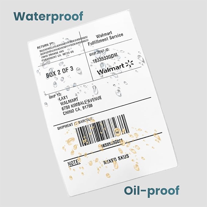 Compatible Thermal Labels Replacement for Zebra (【4" x 6"】 2 Stack/1000Labels)