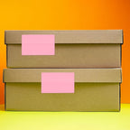 Pink Rectangle Stickers 3 x 2 Inch Color Coding Labels Vinyl Roll Self-Adhesive Waterproof Removable 500 PCS