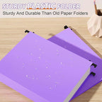 Extra Capacity Plastic Hanging File Folder Letter Size,12 Pack Reinforced Hang Folders with Heavy Duty 2 Inch Expansion,Durable Hanging Organizer Designed for Bulky Files, Medical Charts