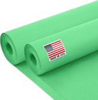 24" x 1200" (100 ft) Green Kraft Paper Roll (Value Pack of 2), 45 lbs Thickness, Made in USA Colored Kraft Paper for School, Bulletin Board - Odorless, Non-Toxic, Safe for Kids