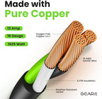 GEARit 360 Rotating Plug Indoor Outdoor Extension Cord Waterproof 15ft - 16 Gauge 16/3 AWG, 13A 1625W, 3 Prong Heavy Duty Extension Cord Weatherproof Power Cable for Outdoor Landscaping, Lights, ETL