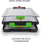 Dexas Clearview Clipcase clipboard13.75 X 9.5 in, Green. See Papers Clearly Outdoors, Stay Organized and Dry. Ideal for Coaching, Teaching, homeschooling, Art, Trades, and Medical pros