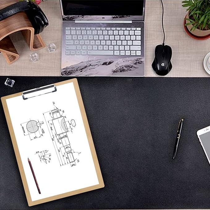Acocony 11x17 Clipboard Vertical Extra Large Clipboard Hardboard Low Profile Clip 11 x 17 Clipping Board MDF Pack of 1